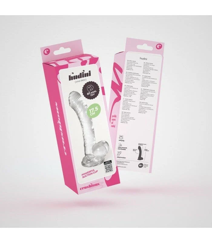 Crushious Hudini Dildo Anale Gelatinoso Trasparente