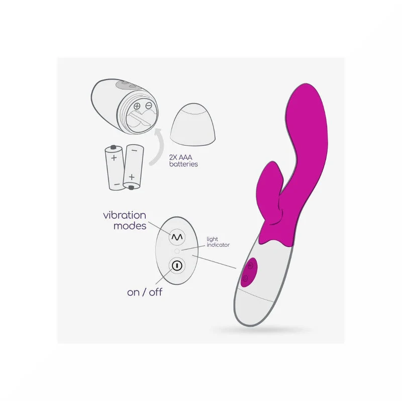Crushious Cherie Vibratore Con Stimolatore Clitorideo + Lubrificante A Base D'acqua