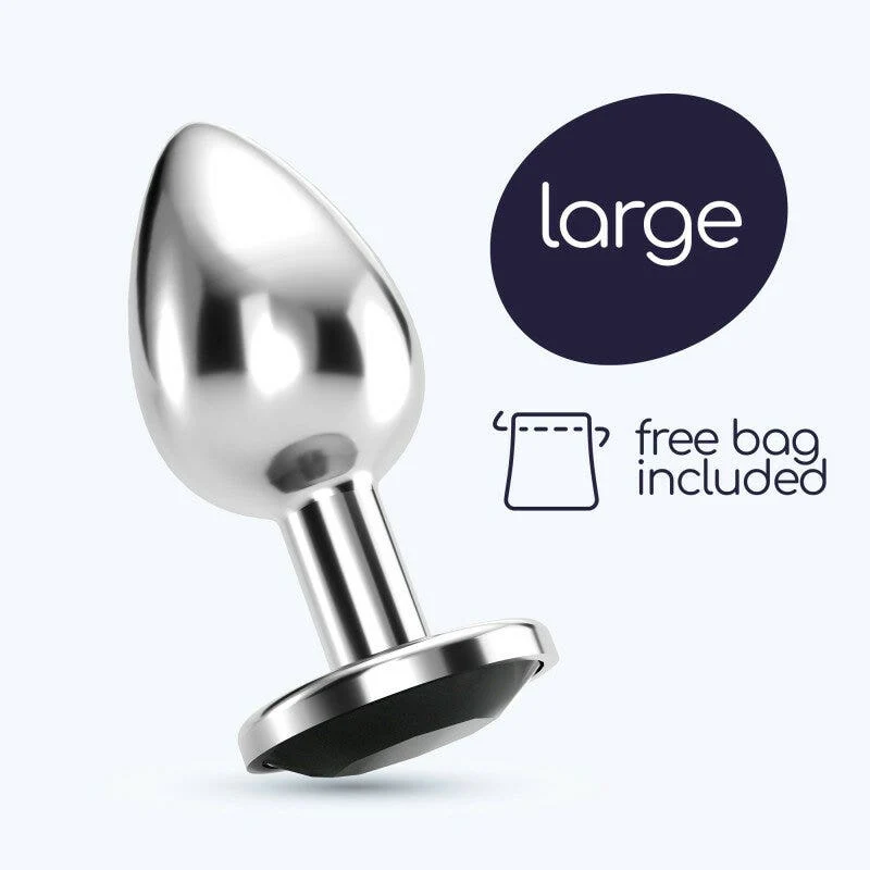 Crushious Plug Anale Bijou Gioiello Nero Grande