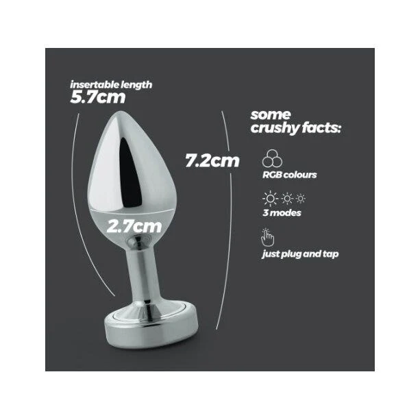 Crushious Borealis Plug Anale Piccolo Con Led