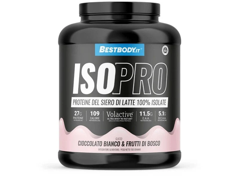 Bestbody IsoPro Volactive Gusto Cioccolato Bianco & Frutti di Bosco 700g