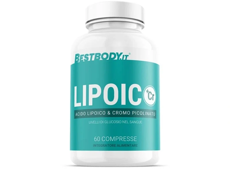 Bestbody Lipoic Cr Acido Alfa Lipoico 300mg e Cromo 60 Compresse