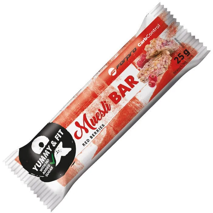 Forpro Carb Control Muesli Bar Gusto Frutti Rossi 25g