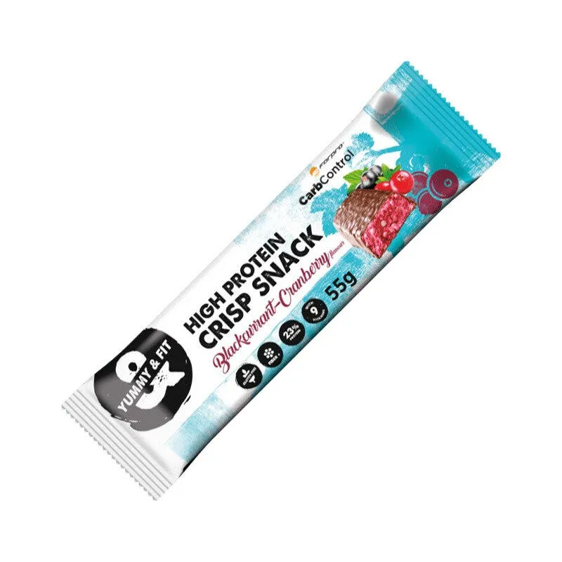 Forpro High Protein Crisp Snack Gusto Ribes Nero & Mirtillo Rosso 55g