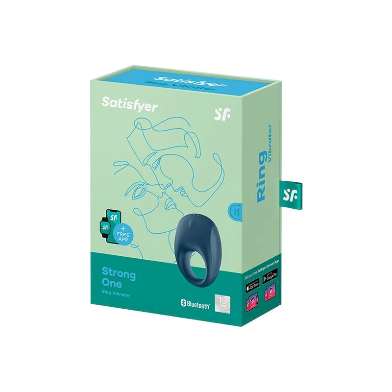 Satisfyer Strong One Connect App Anello Fallico Blu