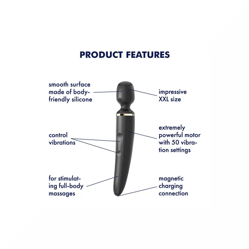 Satisfyer Wand-er Woman Vibratore Nero