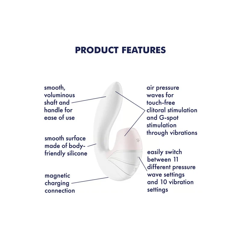 Satisfyer Supernova Vibratore Clitoride Bianco