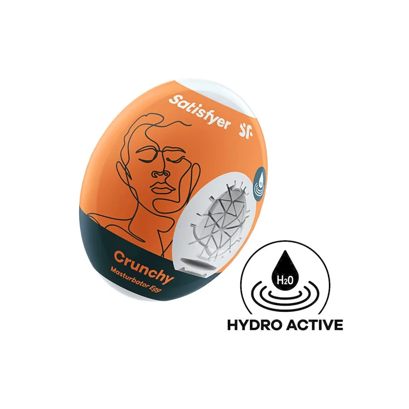 Satisfyer Masturbator Egg Ovetto Uso E Getta Per Lui - Crunchy