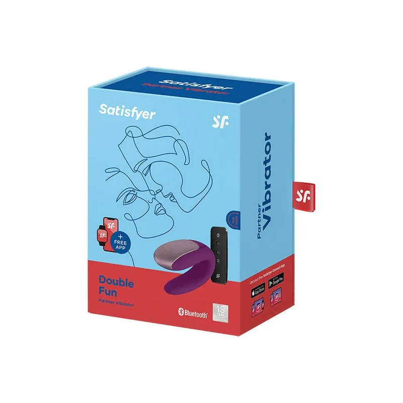 Satisfyer Double Fun Connect App Vibratore Viola