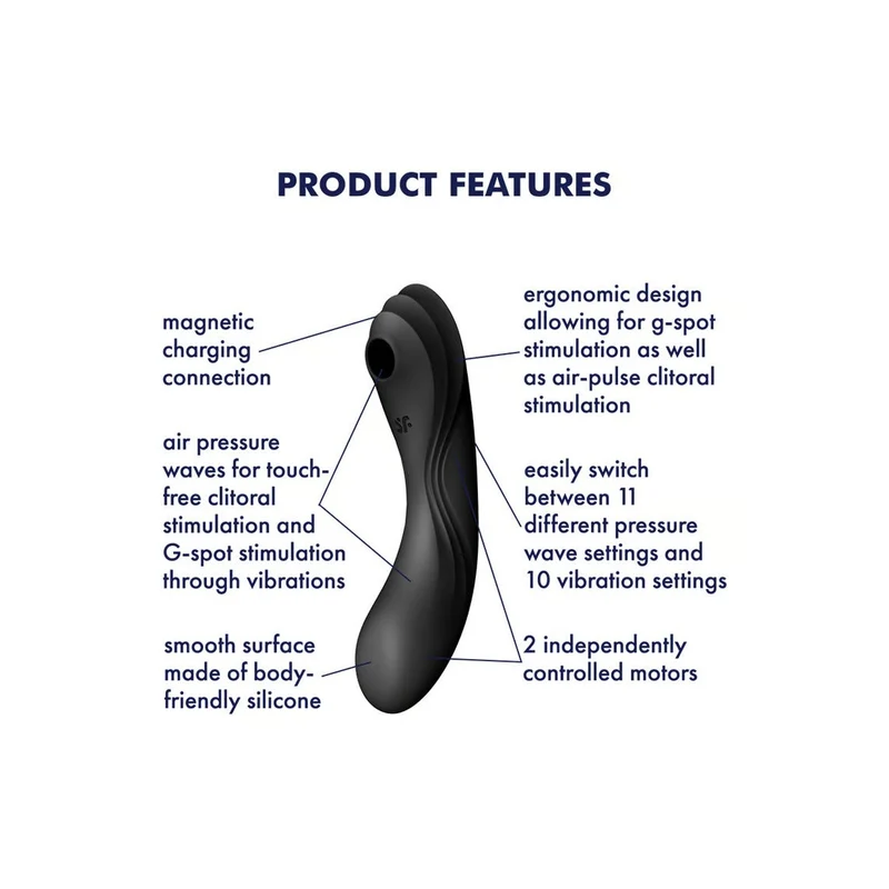 Satisfyer Curvy Trinity 4 Vibratore Nero