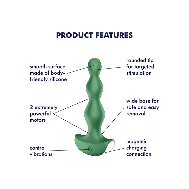Satisfyer Lolli Plug 2 Plug Anale Vibrante Verde