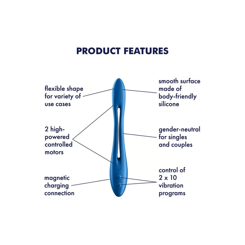 Satisfyer Elastic Game Multi Vibratore Blu