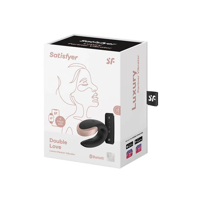 Satisfyer Double Love Connect App Vibratore Nero