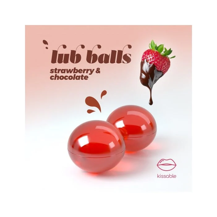 Crushious Lub Balls Palline Lubrificanti Al Gusto Di Fragola E Cioccolato