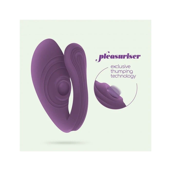 Crushious Vibratore Pleasuriser Ricaricabile con Telecomando e Lubrificante