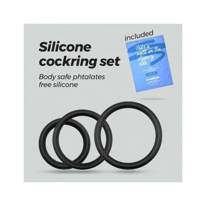 Crushious Bandoleros Set di Anelli per il Pene in Silicone