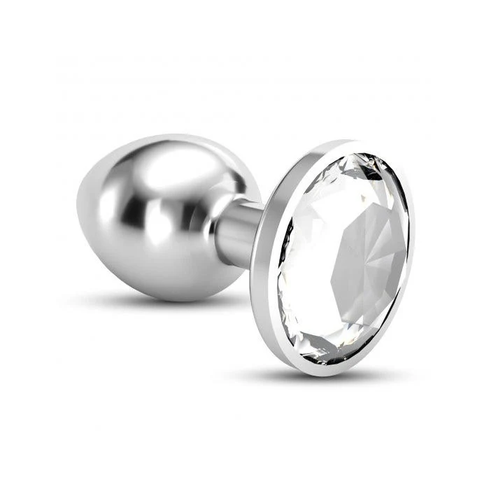 Crushious Plug Anale Bijou Trasparente Piccolo con Custodia di Velluto
