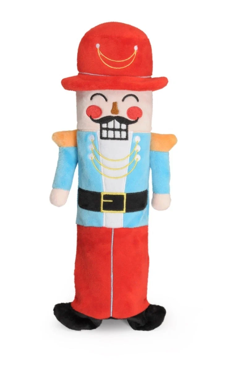 Camon Gioco Pupazzo Schiaccianoci Natalizio in Peluche Con Squeaker Per Cani