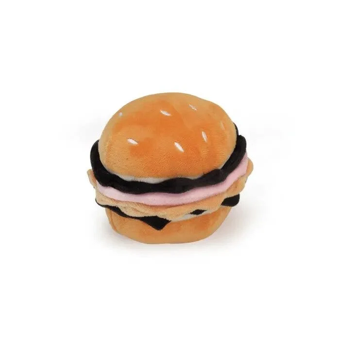 Camon Gioco Hamburger in Poliestere Con Squeaker Per Cani