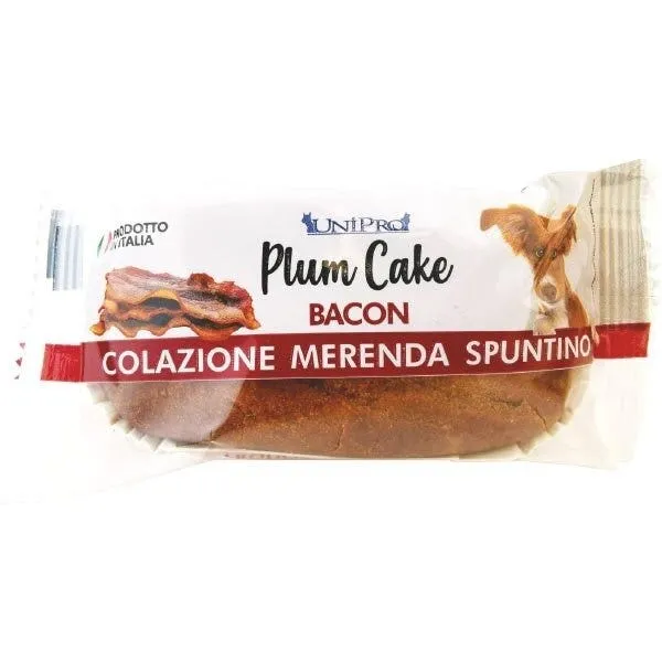 Unipro Plum Cake Al Bacon Alimento Complementare Per Cani 50g