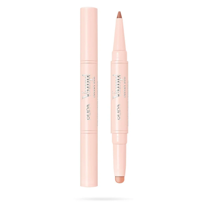 Pupa Vamp! Creamy Duo Matita Labbra Contouring & Rossetto Brillante 001 Fair Nude
