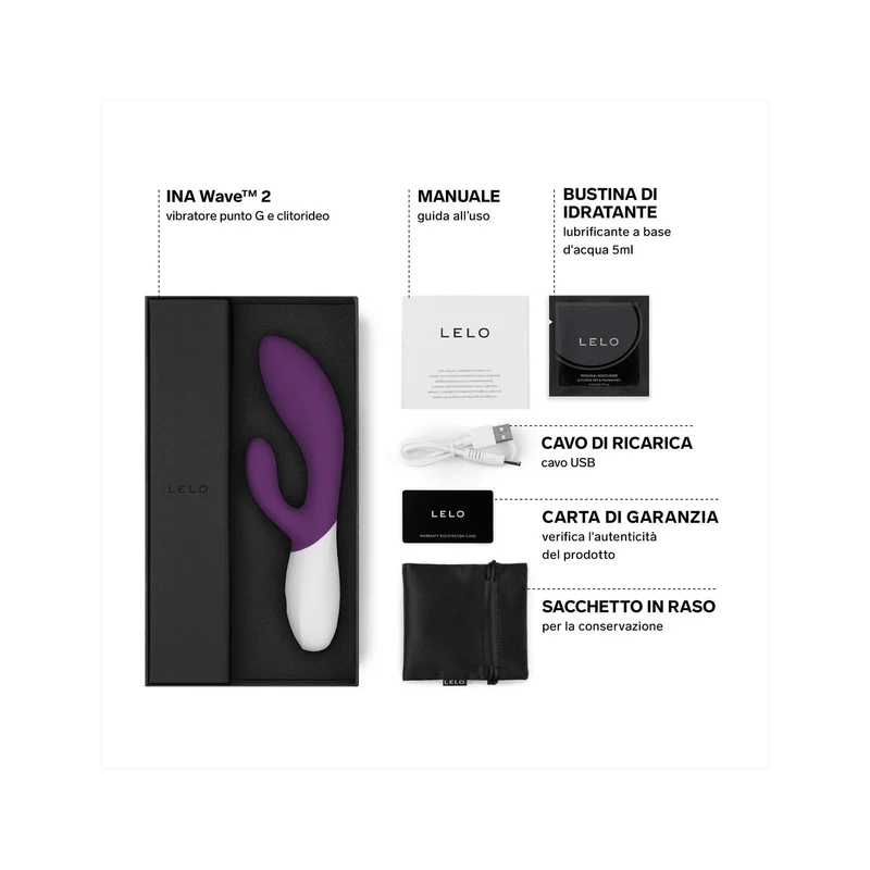 Lelo Ina Wave 2 Ciliegia Massaggiatore Personale Donna