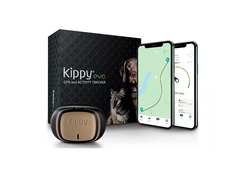 Kippy EVO Brown Wood GPS Con Activity Tracking Per Cani E Gatti
