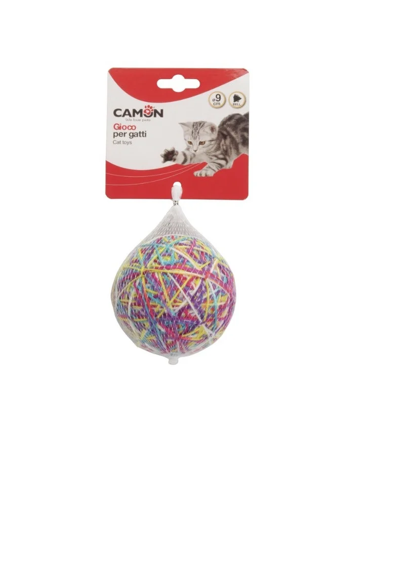 Camon Gioco Per Gatti Gomitolo Con Sonaglio 9cm