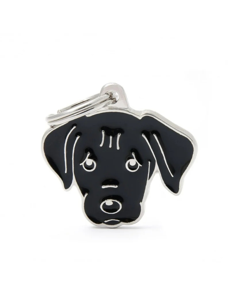 Medaglietta Per Cani Personalizzata Cane Labrador Nero