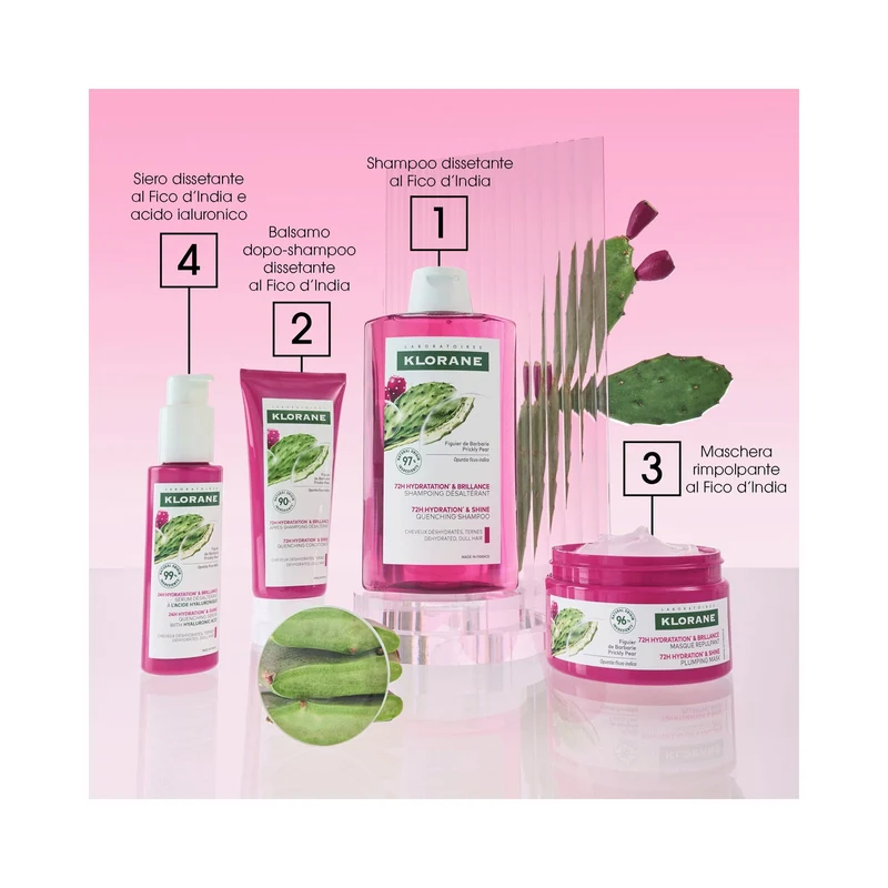 Klorane Shampoo Idratante Illuminante Fico d’India 200ml