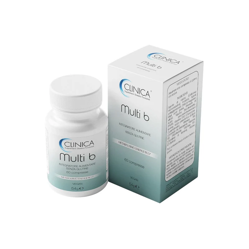 Clinica Multi b - vitamina b - 60 compresse = 2 mesi di trattamento