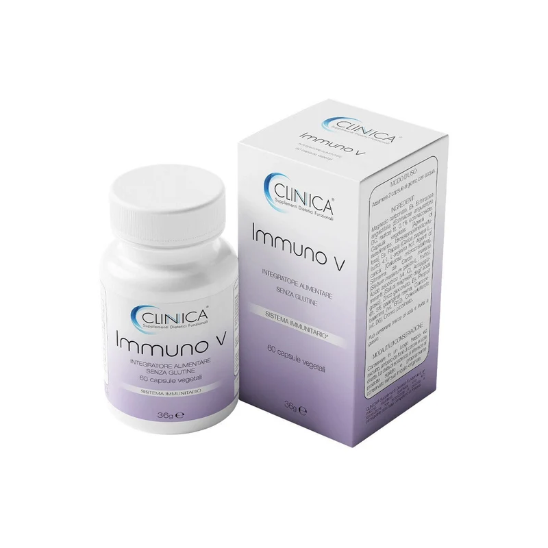 Clinica Immuno v - sistema immunitario - 60 capsule vegetali = 1 mese di trattamento