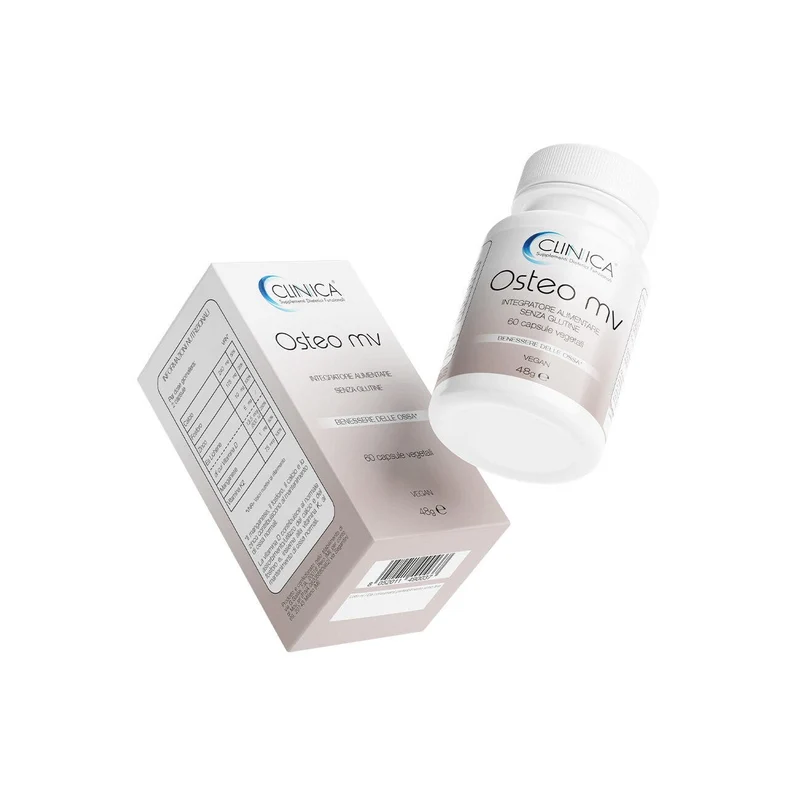 Clinica Osteo mv - ossa - 60 capsule vegetali = 1 mese di trattamento