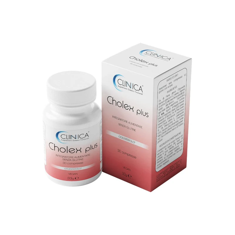 Clinica Cholex plus - colesterolo - 30 compresse = 1 mese di trattamento