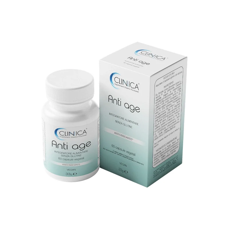 Clinica Anti age - anti età - 60 capsule vegetali = 1 mese di trattamento