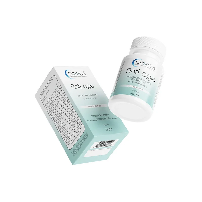 Clinica Anti age - anti età - 60 capsule vegetali = 1 mese di trattamento