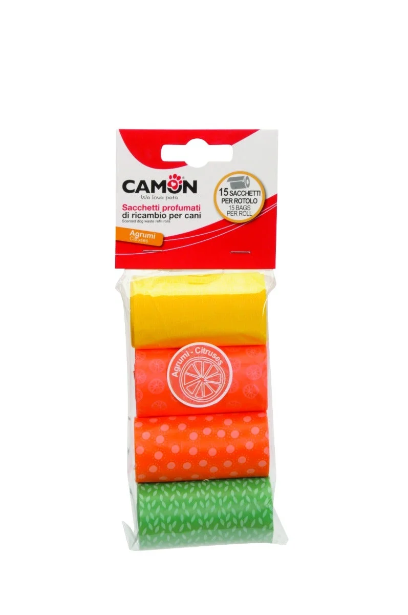 Camon Sacchetti Igienici Colorati Profumati Agli Agrumi 4x15 Pezzi