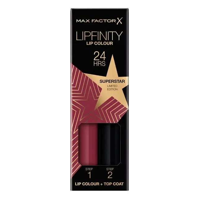 Max Factor Set Labbra Lipfinity Lip Colour Numero 86 Superstar