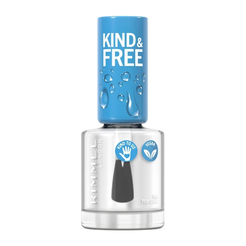 Rimmel Kind & Free Smalto Top Coat Formula A Base Naturale 8ml