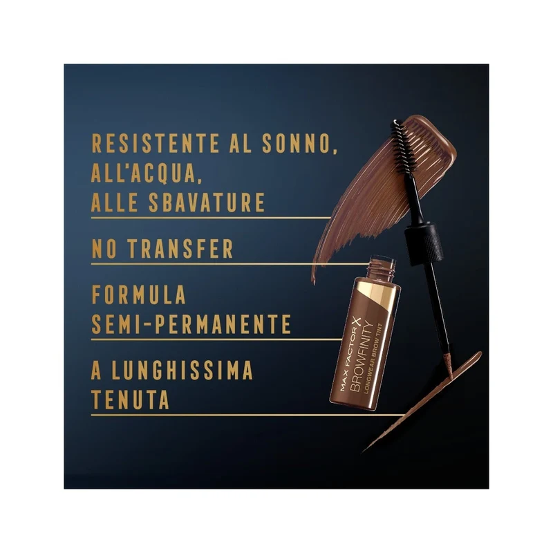 Max Factor Tinta Sopracciglia A Lunga Tenuta Browfinity 03 Dark Brown