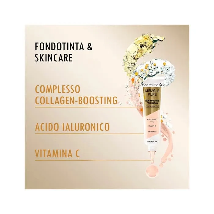 Max Factor Fondotinta Viso Miracle Pure Shade 50 Natural Rose