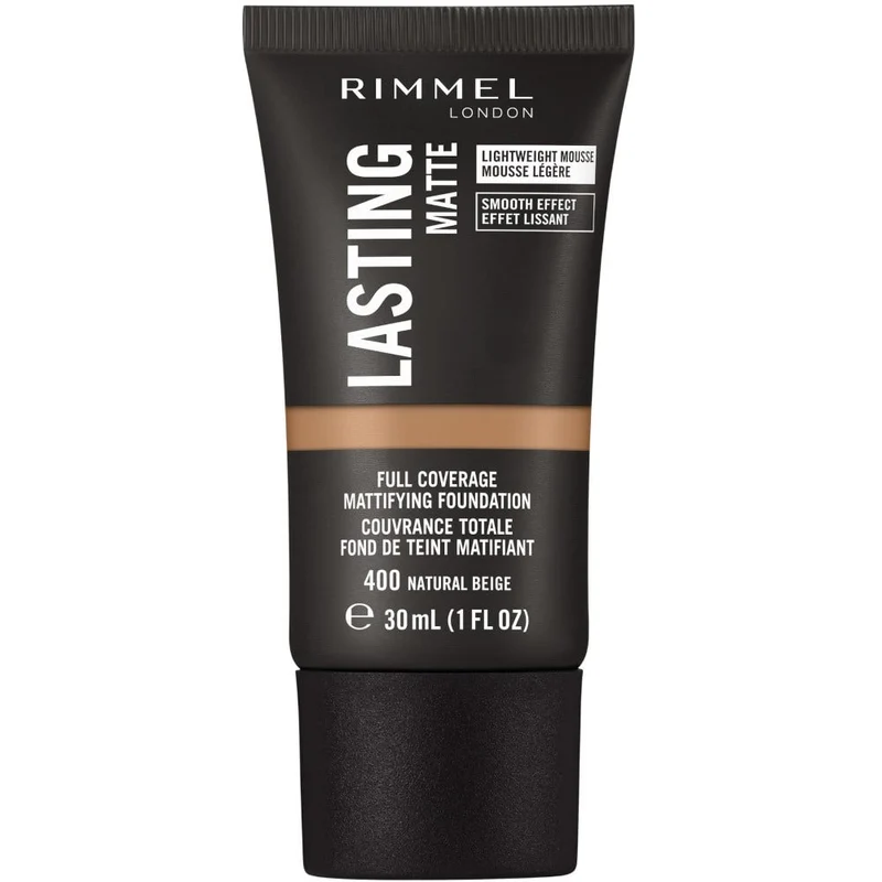 Rimmel Fondotinta Lasting Matte 400 Natural Beige 30ml
