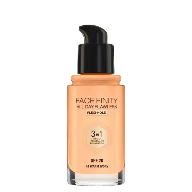 Max Factor Facefinity All Day Flawless 3 In 1 Shade 44 Warm Ivory 30ml