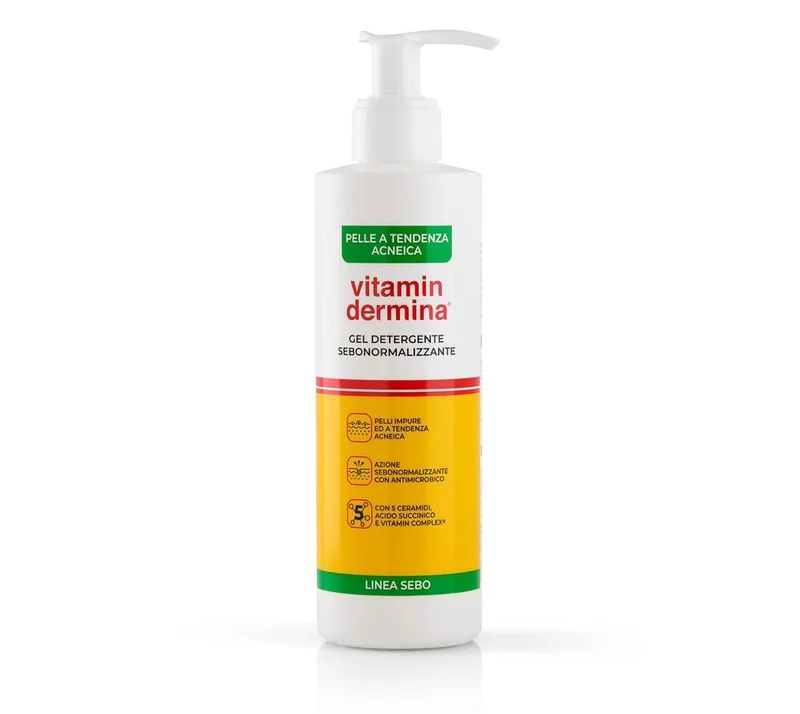 Vitamindermina Sebo Gel Detergente Sebonormalizzante 240ml