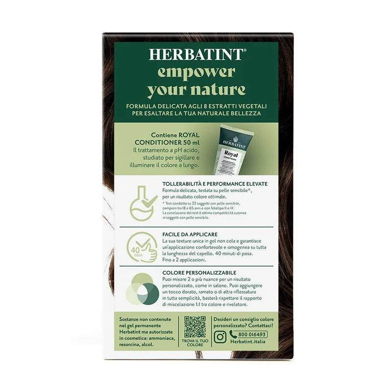 Herbatint Tintura Per Capelli Gel Permanente 4D Castano Dorato 170ml