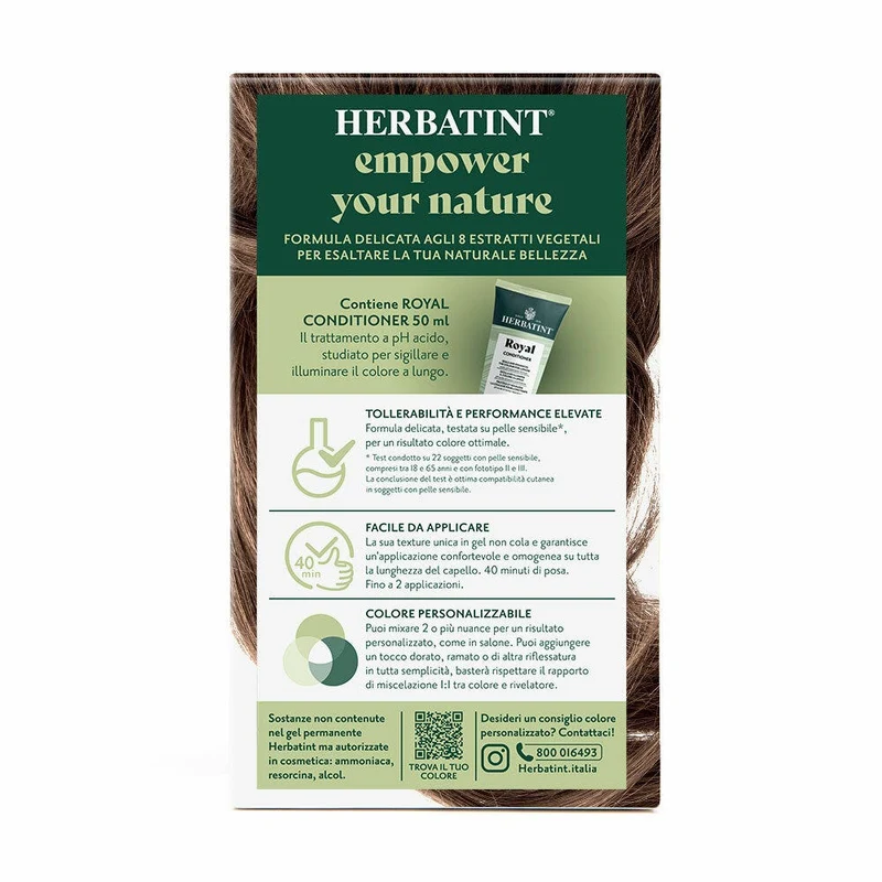 Herbatint Tintura Per Capelli Gel Permanente 6D Biondo Scuro Dorato 170ml