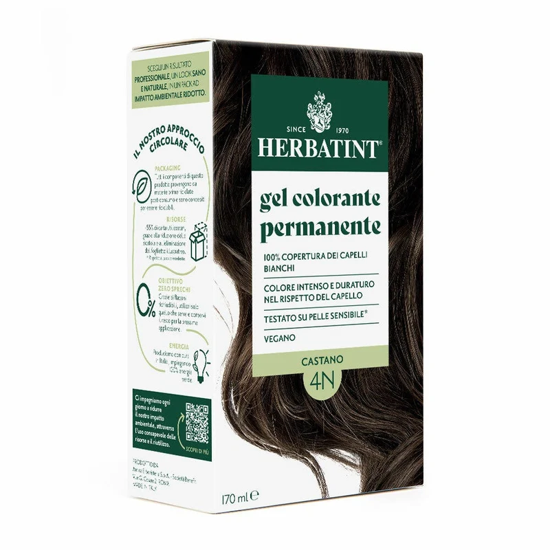 Herbatint Gel Colorante Permanente 4N Castano 170ml