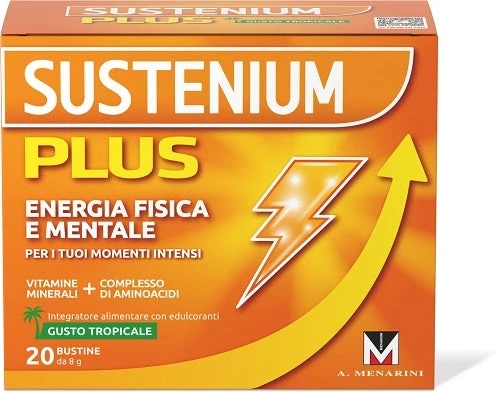 Sustenium Plus Energia Fisica E Mentale Gusto Tropicale 20 Bustine