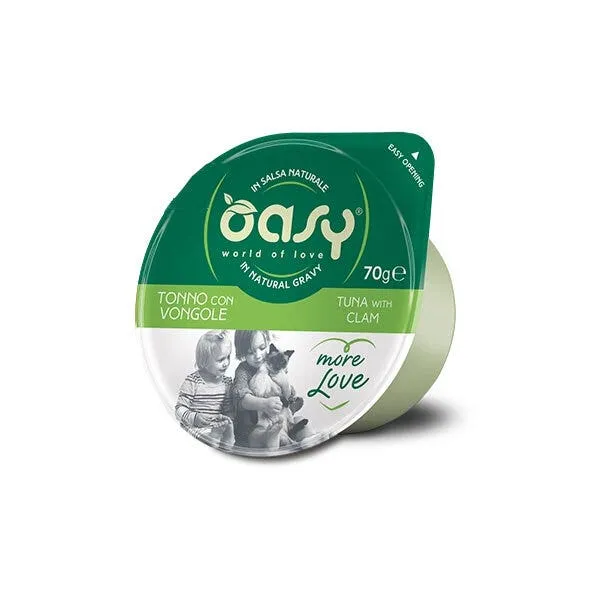 Oasy More Love Gatto Tonno con Vongole in Salsa Naturale 70g