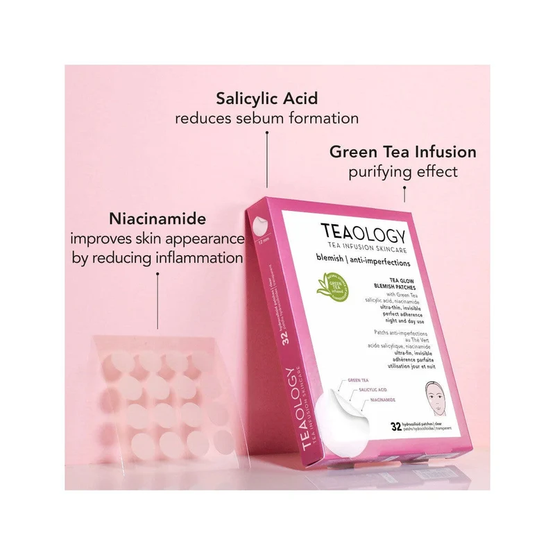 Teaology Tea Glow Patch Idrocolloidali Anti-Imperfezioni 32 Pezzi